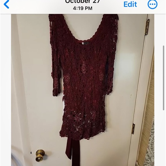 Longer crochet/beaded top - Picture 1 of 1